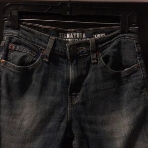Men’s distressed signature Levi skinny jeans 29x32